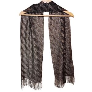 Metallic Gold and Black scarf